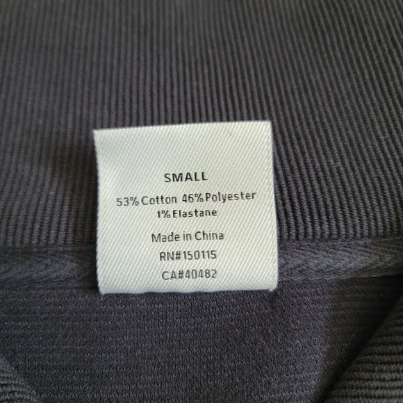 Varley Vine Ribbed Half Zip Pullover Black Women's Small - Picture 4 of 10